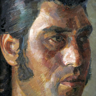 José Moreno, peón albañil, 35x26cm