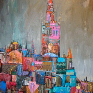 La Giralda árabe, 130x97cm